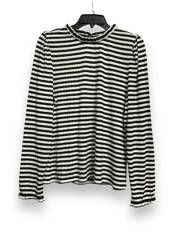 Top Long Sleeve Basic By Cmc In Striped Pattern, Size: L