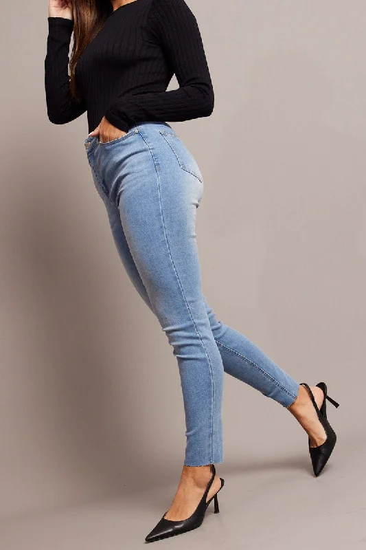 Luxury Comfort Denim Skinny Jean High Rise