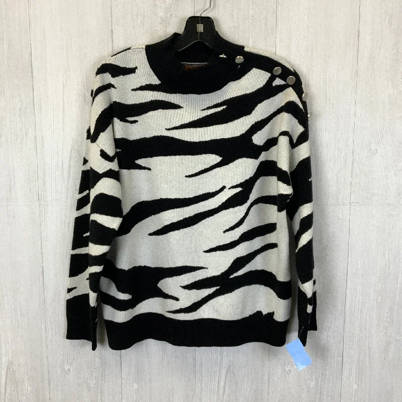 Sweater By Belldini In Black & White, Size: Xl