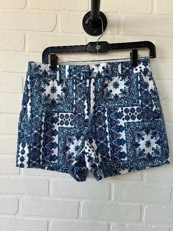 Blue & White Shorts Loft, Size 6