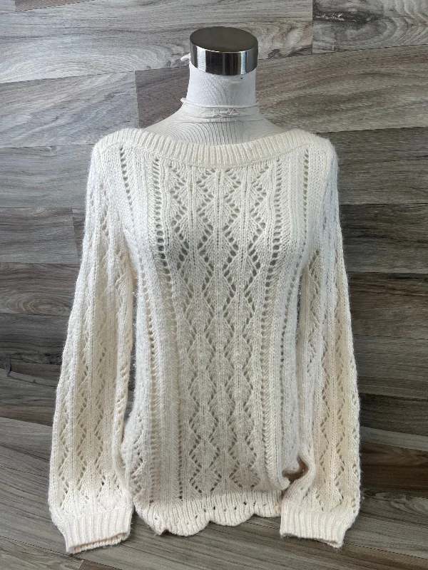 Sweater By Loft In White, Size: S