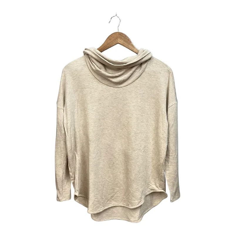 Top Long Sleeve By Lou And Grey In Tan, Size: M