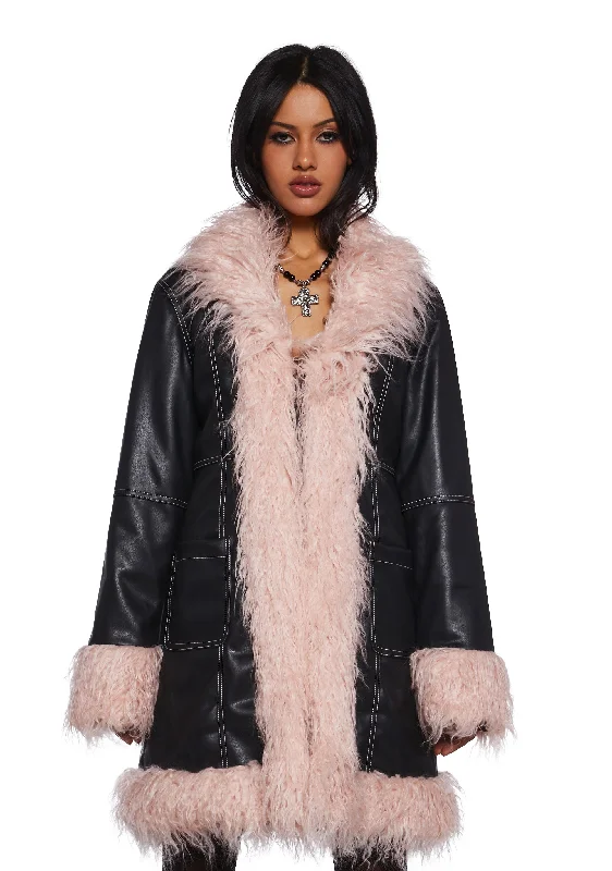 Stylish Basics Music Muse Faux Fur Jacket