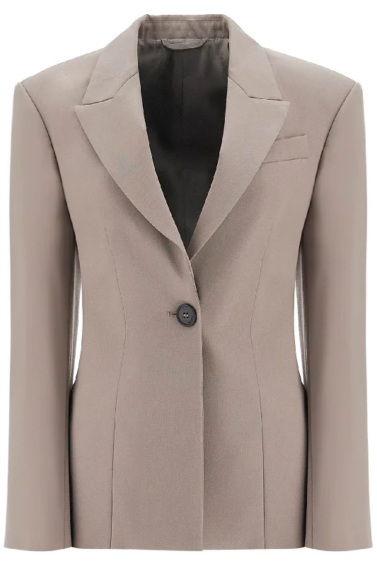 Feminine Flow The Attico Women's Single-Breasted Wool Blazer