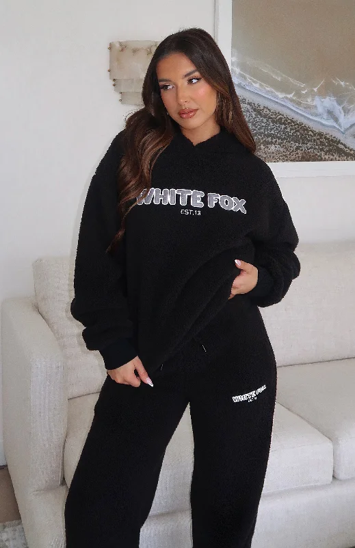 Style Without Limits Don't Lose Me Oversized Hoodie Black