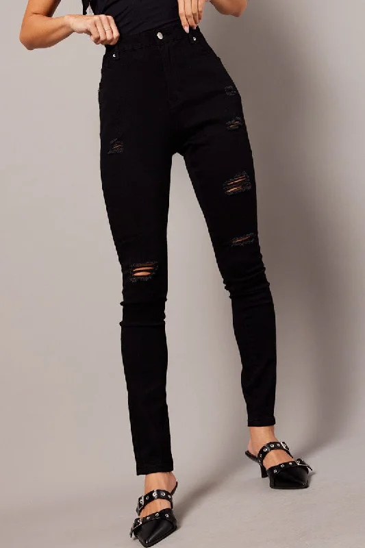 Spring Fling Sale Black Skinny Jean High Rise