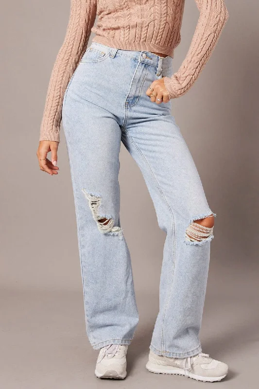 Hot Picks Denim Wide Leg Jean High Rise