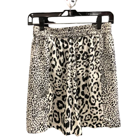 Animal Print Shorts Zara Basic, Size S