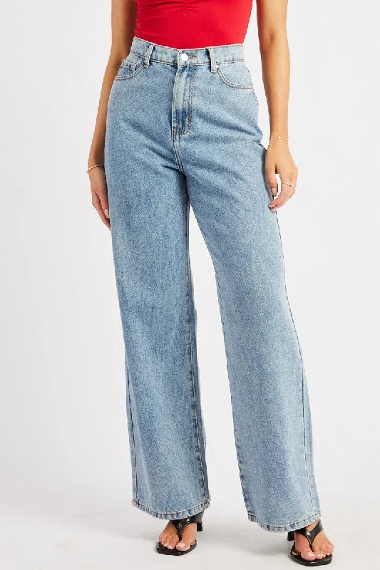 Timeless Elegance Redefined Denim Wide Leg Jean High Rise