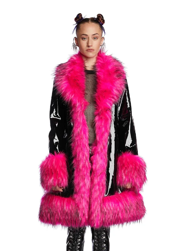 Stylish Statements Worst Behavior Faux Fur Coat