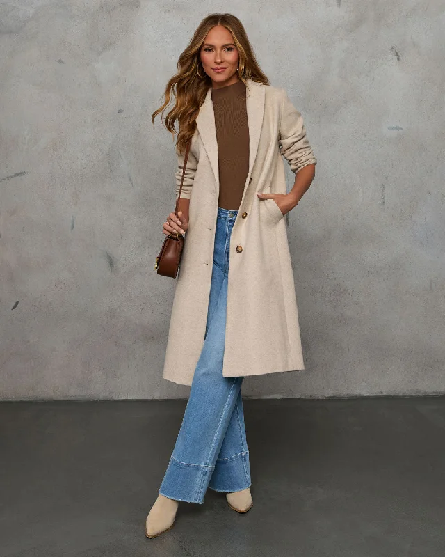 Classic Appeal Breezy City Fall Pocketed Coat