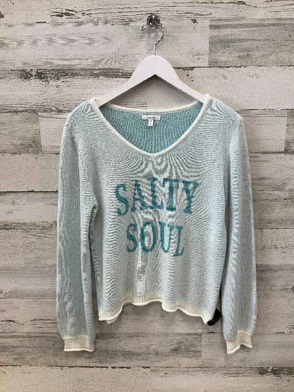 Sweater By Maurices In Blue & White, Size: S