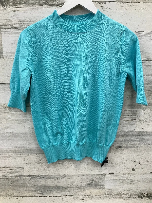 Sweater Short Sleeve By Cme In Green, Size: M