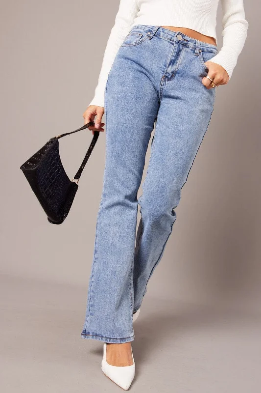 Discounts On Casual Weekend Styles Denim Flare Jean Mid Rise