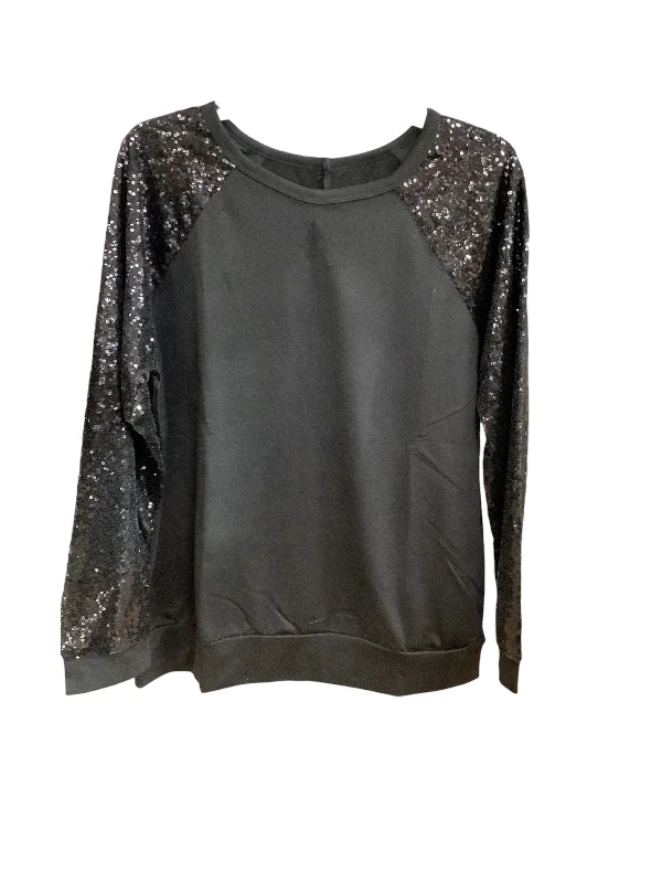 Top Long Sleeve By Shein In Black, Size: L