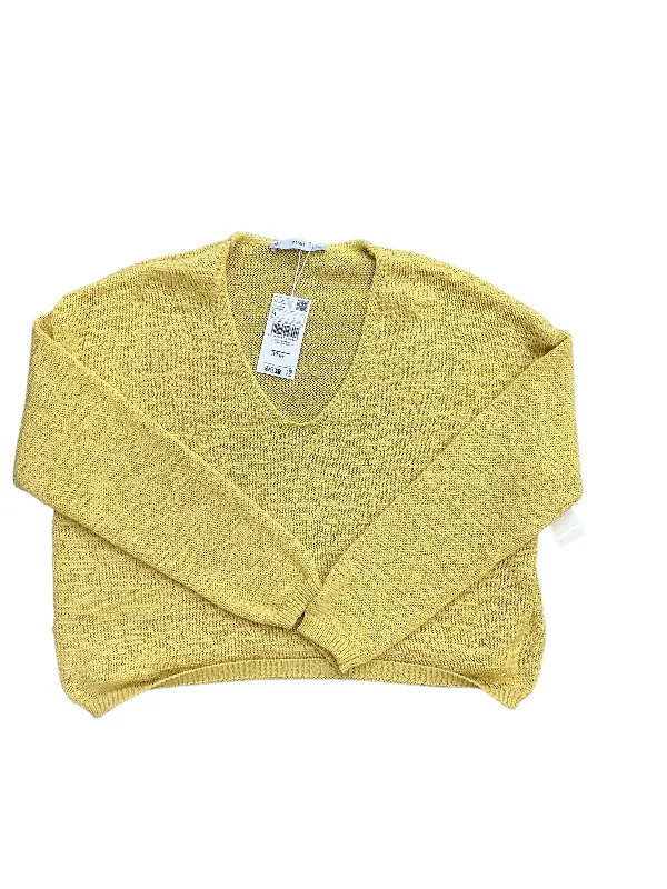 Sweater By Mng In Yellow, Size: M