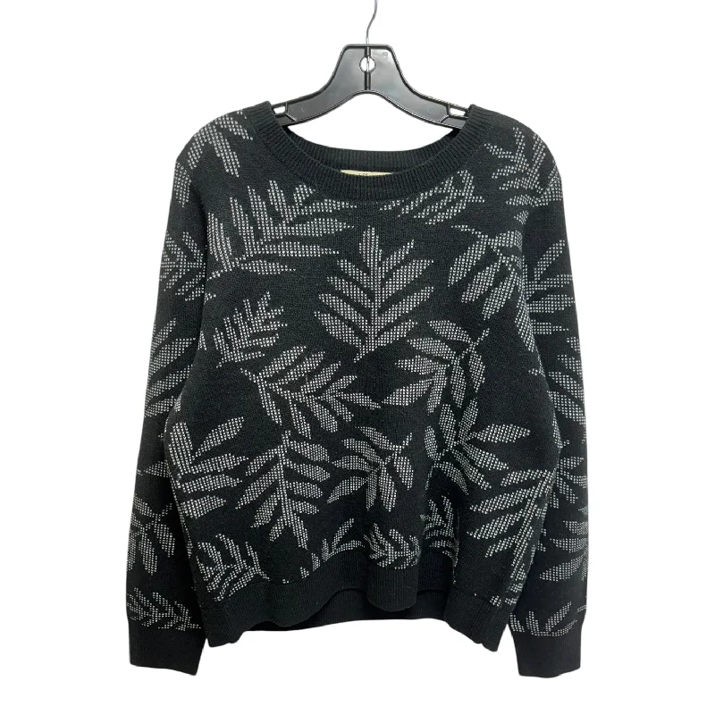 Sweater By Les Serein In Black & White, Size: L