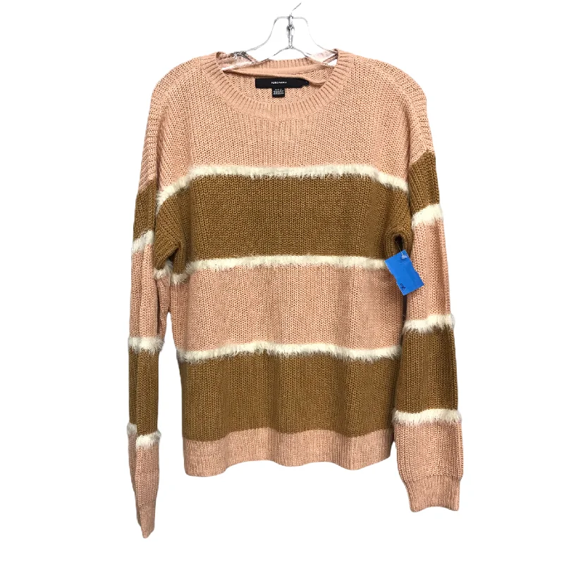 Sweater By Vero Moda In Pink & Tan, Size: L