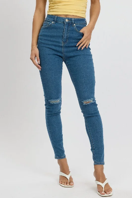 Stylish Basics Denim Skinny Jean High Rise