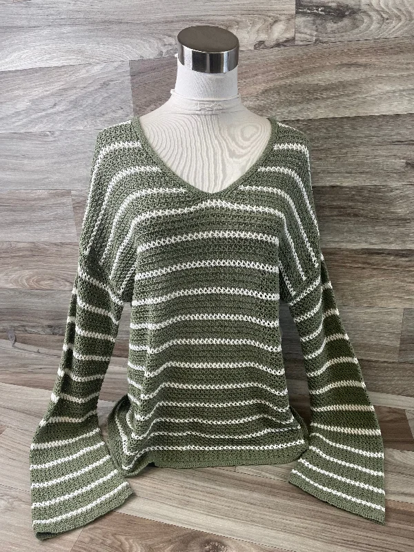 Sweater By Old Navy In Green & White, Size: S