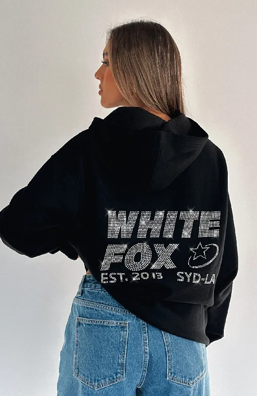 Big Savings Always Shining Oversized Hoodie Black