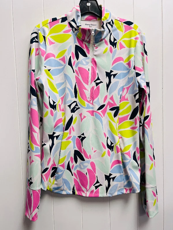 Top Long Sleeve By Tommy Bahama In Blue & Pink, Size: M