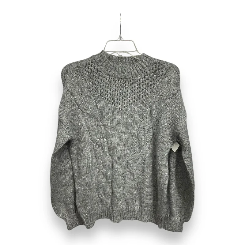 Sweater By Lc Lauren Conrad In Silver, Size: M