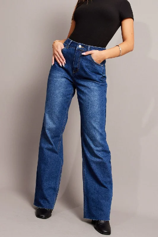 Style Upgrade Denim Straight Jean Mid Rise