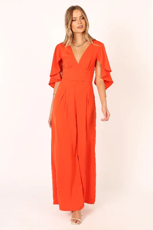 Budget-Friendly Fashion Carla Jumpsuit - Red