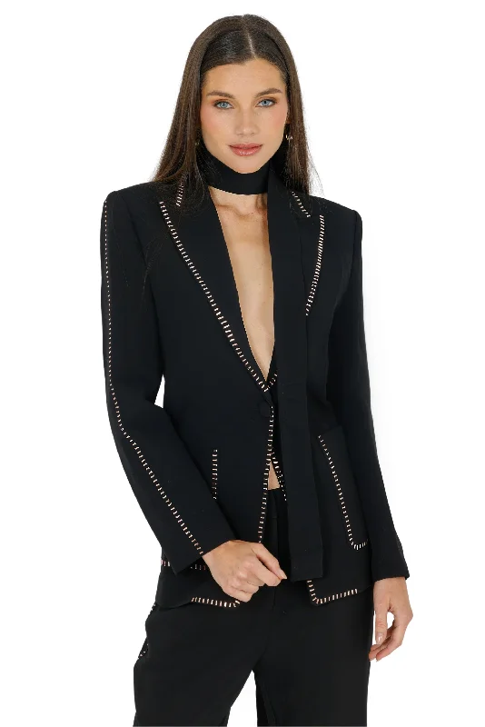 Browse Our Top Products Nina Blazer with Belt (Black)