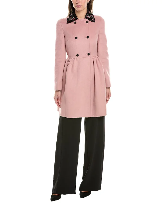 Sophisticated Cut Valentino Wool Coat