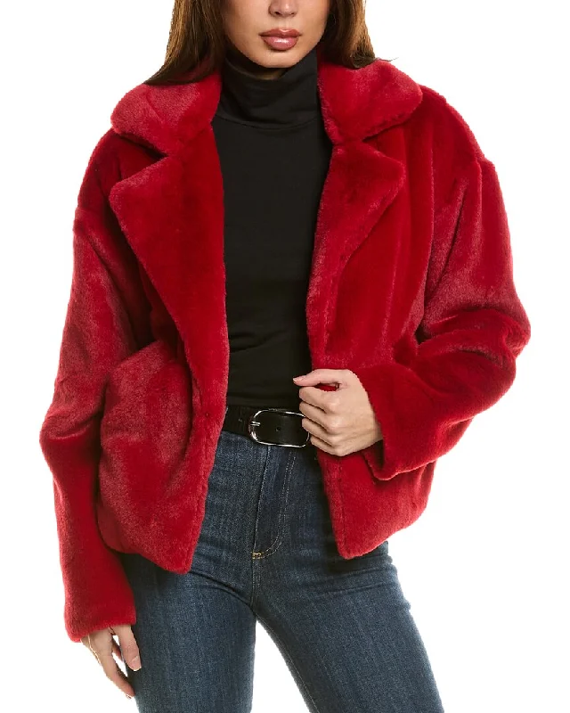 Fashion Frontiers Le Superbe Rouge Fur-Ever Chubby Jacket