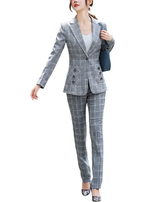 Seize Bargains Bossy Chic 2pc Blazer & Pant Set