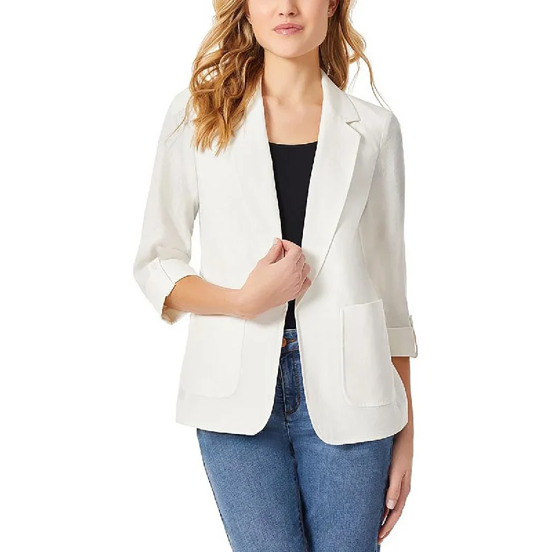 Fashion Sale Womens Shoulder Pads Long Sleeve Open-Front Blazer