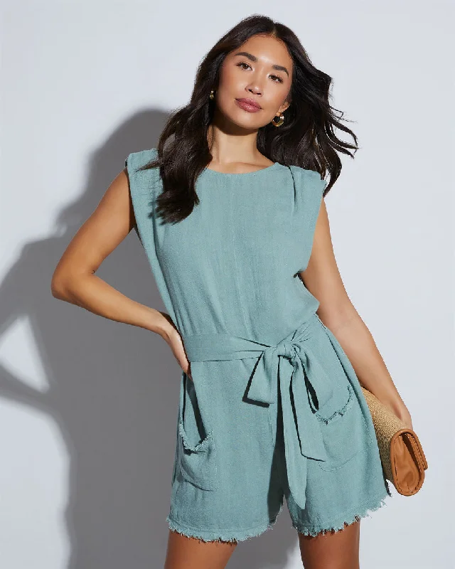 Special Occasion Wear Mikaela Tie Waist Romper