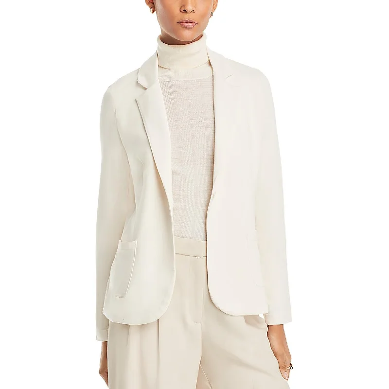 Find Your Unique Flair Womens Collared Pocket One-Button Blazer