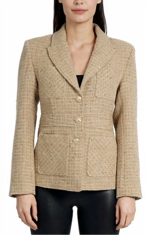 Ends Soon Gold Peyton Blazer