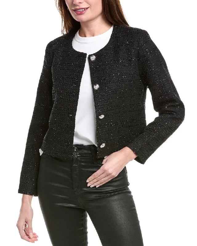 Catch Every Fashion Trend Pascale La Mode Tinsel Crop Jacket