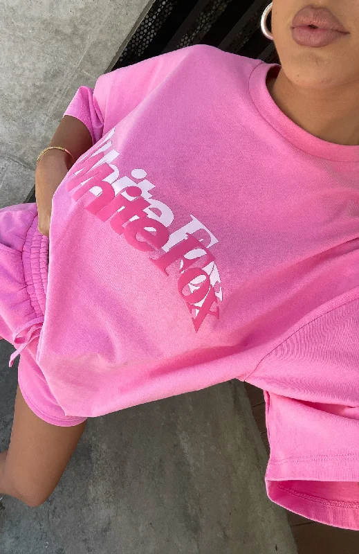 Unbeatable Prices So Wavy Oversized Tee Pink