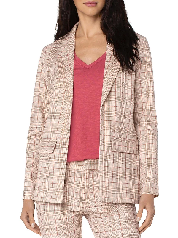 Seize Bargains Womens Collared Suit Separate Open-Front Blazer