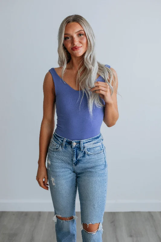 Clearance Event Sweet & Simple Bodysuit - Periwinkle