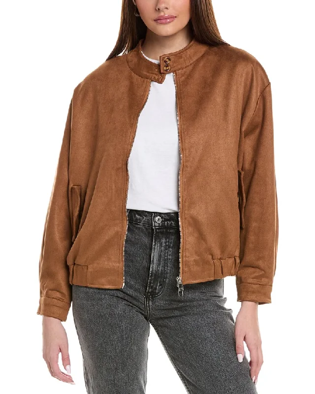 Chic Style REVERIEE Band Collar Jacket