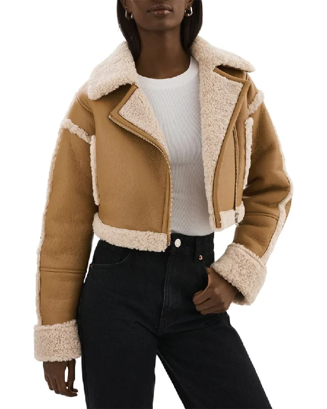 Trendy Fashion For Women LAMARQUE Sherpa Crop Jacket