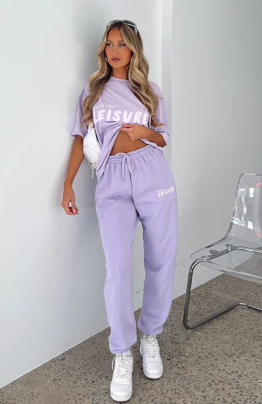 Eco Friendly Fashion Sale Leisure Series Sweatpants Lavender