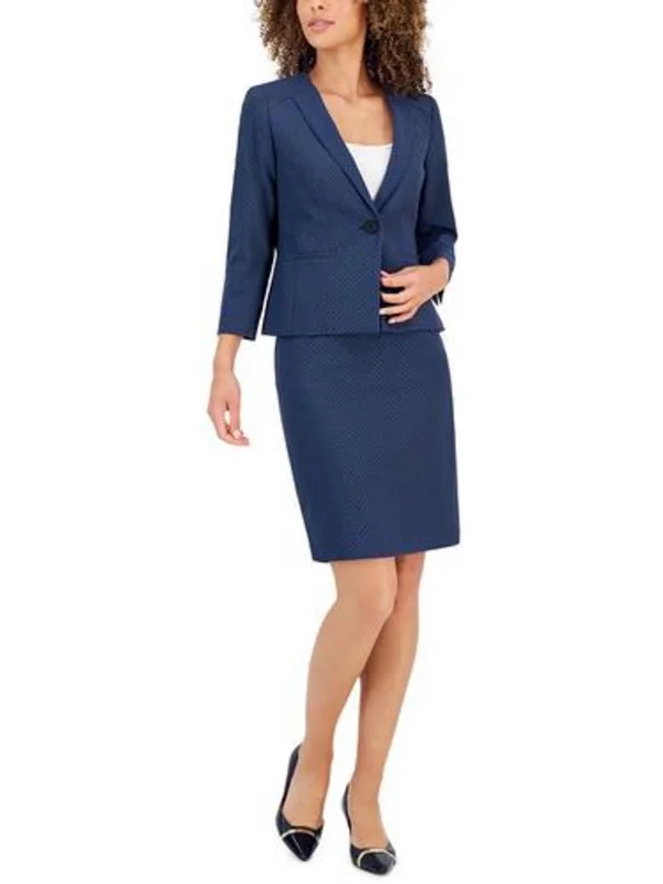 Top Brand Discounts Womens Pattern Polyester One-Button Blazer