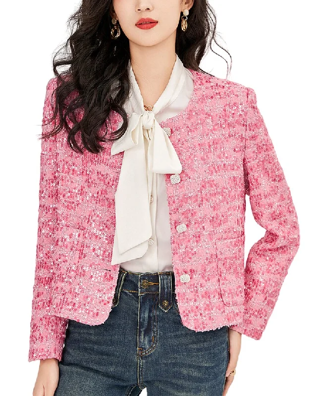 High End Women's Wear WLZD Wool-Blend Blazer