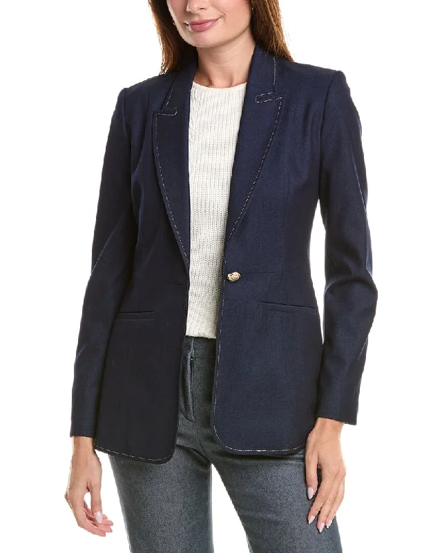 From Casual To Classy Elie Tahari Denim Jacket