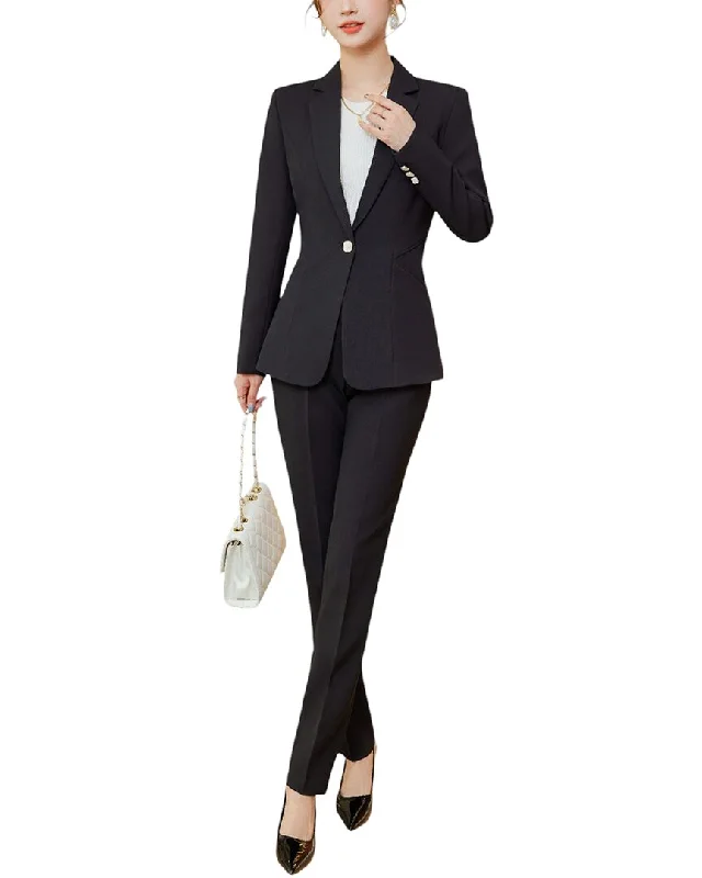 Holiday Attire Sale Bossy Chic 2pc Blazer & Pant Set