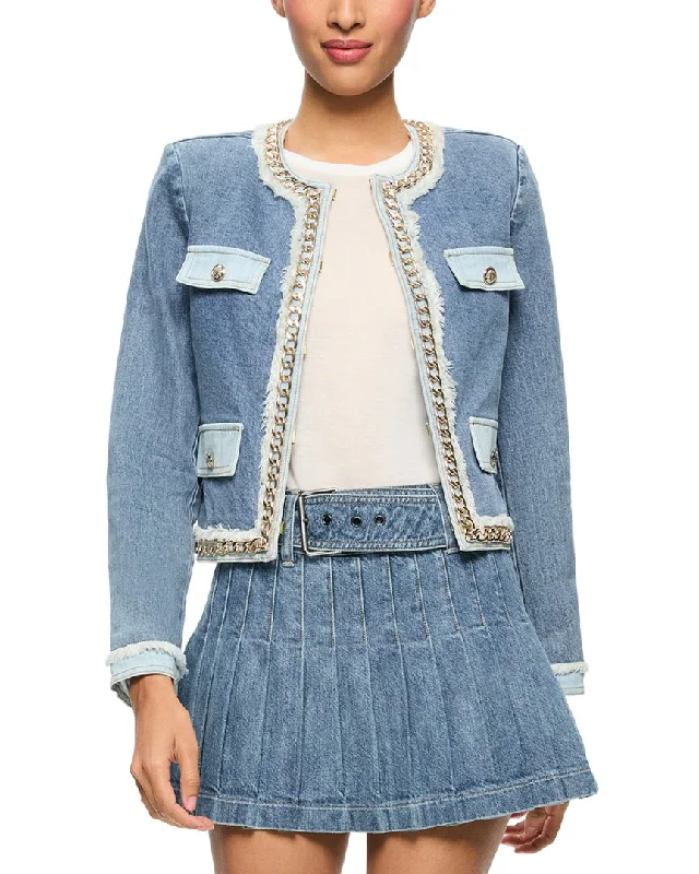 Casual Chic alice + olivia Landon Cropped Jacket