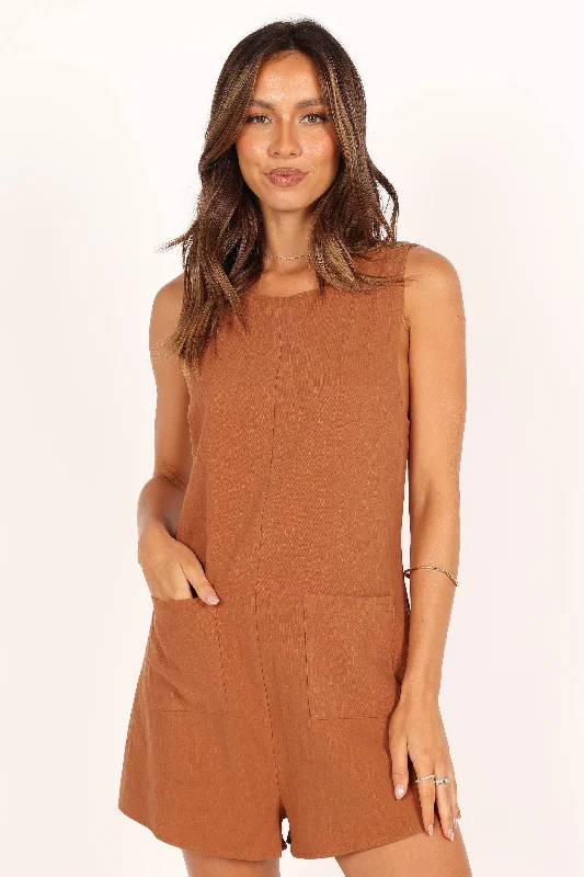 Comfort First Women's Wear Dory Playsuit - Tan